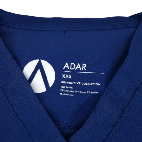 Adar Scrub Top R6000-DCB Deep Cobalt - Picture 2 of 6